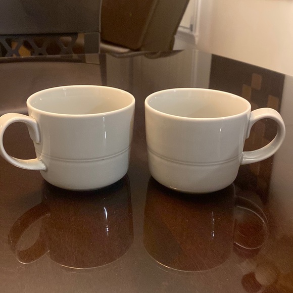 Hue mugs CRATE& BARREL Light Grey set of 2 - Picture 1 of 5